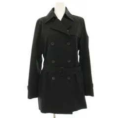 バーバリー ロンドン BURBERRY LONDON トレンチコート スプリングコート ロング 裏地ノバチェック 40 黒 ブラック FRA43-180-09 /HN