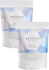 【新着商品】(600g×2個＋増量200g×2個) エプソピア EPSOPIA プレゼント) (ギフト 無香料 計量スプーン付 天然成分) (国産 保湿 浴用化粧品 マグネシウム バスソルト 入浴剤 90回分) (2個セット