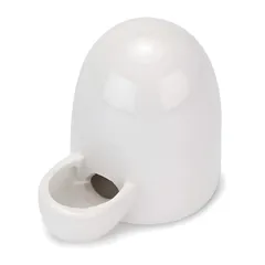 【人気商品】小動物 陶器 置き型 水飲み器 小鳥 給水器 ハリネズミ ハムスター (ホワイト Charmoon 200ml)のサムネイル