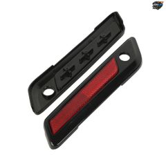 ハーレーツーリングロードキンググライド2014-2023年モデル対応モーターサイクルサドルバッグヒンジラッチカバー（ブラック/クローム）