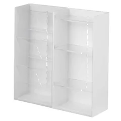 【特価商品】山崎実業(Yamazaki) コスメ収納ケース コスメ立体収納ケース 2点セット 4段 tower ホワイト 5601 5603