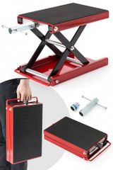 持ち手付き バイクジャッキ 小型 耐荷重500kg ソケットアダプター付 ハーレー対応 コンパクト フロアジャッキ バイクリフト バイクメンテナンス用 モーターサイクルスタンドwb 97b3d9d2