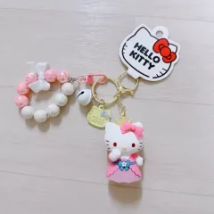 ハローキティ フィギュア キーホルダー 7種 / 携帯デコレーション用品 一緒にプレゼント / 新品