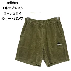 adidas  アディダス   エキップメント  コーデュロイ ショートパンツ タグ付 ベルト欠品 M