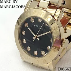 稼働品 Working item マークバイマークジェイコブス MARC BY MARC JACOBS レディース Ladies クォーツ Quartz 腕時計 時計 エイミー グリッツ Amy Glitz MBM3334 ゴールド ブラック 文字盤 0656のサムネイル