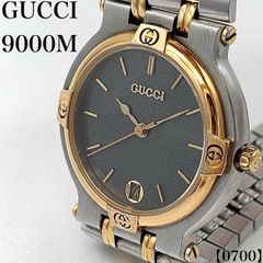 最終価格！【極美品】GUCCI グッチ 9000M 腕時計 クォーツ デイト 