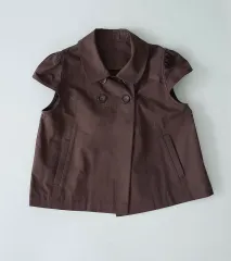 インアンドヤンイン下ウールポポブラウス ブラウン