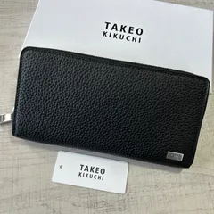 【新品タグ付き】TAKEO KIKUCHI(タケオキクチ) ビル クロ ラウンドファスナー 長財布 定価23650円のサムネイル