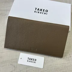 【新品タグ付き】タケオキクチ TAKEO KIKUCHI クラーク 長財布 小銭入れなし 長純札 定価25300円