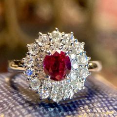 K18＞ カボション ルビーリング ダイヤ1.65ct 8.8g ＃11.5号 - メルカリ