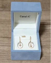 Canal 4℃ k10 ピンクゴールド フープピアスのサムネイル