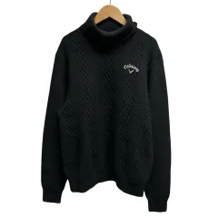 キャロウェイ CALLAWAY タートルネックニット ハイネックセーター ゴルフウェア 3L 大きいサイズ ブラック
