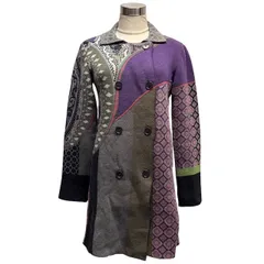 エトロ ETRO ダブル ニットコート ペイズリー柄 総柄 ウール イタリア製 マルチカラー 40 国内正規品のサムネイル