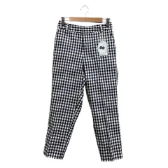 ロペピクニック ROPE Picnic タグ付き ギンガムチェックパンツ イージー 裾スリット ネイビー ホワイト サイズ36 S相当 