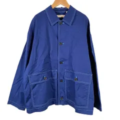 ユニクロ マルニ UNIQLO MARNI カバーオール ワークジャケット 長袖 青 ブルー L