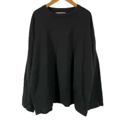 メゾンスペシャル MAISON SPECIAL Tシャツ カットソー 長袖 オーバーサイズ 無地 黒 ブラック 46 L相当のサムネイル