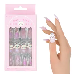 新品 shobido 粧美堂 ちいかわ ネイルチップ 24枚 chiikawa 接着シール ウッドスティック ネイルファイル付 (モモンガ)のサムネイル