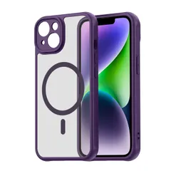 新品 対応 iPhone 14 ケース 米軍MIL規格取得 MagSafe対応 アイフォン14 半透明 カバー 衝撃吸収 落下防止 指紋防止 滑り止め 軽薄型 phone14 用 ケース PC背面TPUバンパー アイ スマホケース スマホカバー ワイヤレス充電