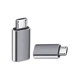 2枚 Type C to Micro USB 変換アダプタ 急速充電、データー転送 Type C to Micro USB 変換コネクタ 充電コネクター スマホ 充電 データ伝送 軽量タイプXperia、Galaxy、Nexus、HUAWEIなどMicro U