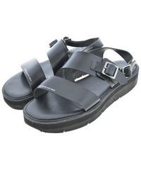 foot the coacher レザーサンダル ブラック 27センチ - メルカリ