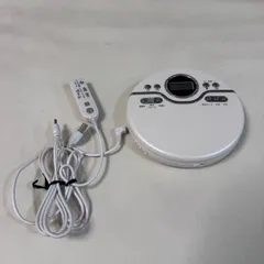 オーム電機 ポータブルCDプレーヤー CDP-8174G-W 2019年製 動作確認済のサムネイル