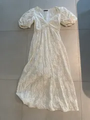 ザラ 白 エンブロイダリー ONE PIECE