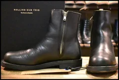 【8 箱付 美品】Rolling dub trio ローリングダブトリオ RDT-A14 CASPER キャスパー 黒 ブラックグリーンティーコア ブーツ HOPESMORE【GD309】のサムネイル