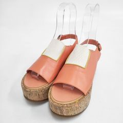 Sellenatelaキルティング トング ウェッジソール サンダル ブラック
