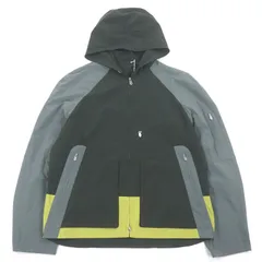 未使用品□HERMES エルメス パネル パッカブル仕様 HロゴZIP フーデッド ウィンドブレーカー ナイロンブルゾン グリーン 48 フランス製 メンズのサムネイル