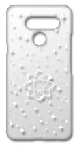 【新品未使用】LG K50 エルジーK50クリア ハードケース 宇宙柄（ホワイト） 銀河 星 スマホ ケース スマートフォン