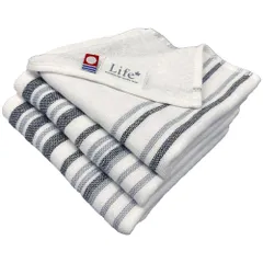 今治認定品 吸水速乾両立のガーゼ＆パイル 今治タオル タオルハンカチ 3枚セット メンズガーゼ ブラック 約25×25cm 綿100% 吸水 ガーゼ地 速乾 軽量 新品 未使用 まとめ買い