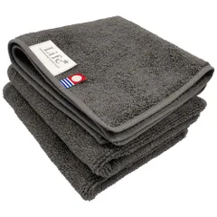 デキる男の今治。型崩れせずスマートで清潔 今治タオル タオルハンカチ 3枚セット メンズカラー グレー 約25×25cm 綿100% 吸水 速乾 軽量 新品 未使用 まとめ買い