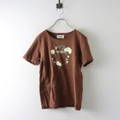 ピンクハウス PINK HOUSE フラワープリント 半袖カットソー L‖ブラウン トップス プルオーバー Tシャツ 花【2400014938616】のサムネイル