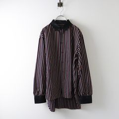 美品 コットンハウスアヤ Cotton House Aya ボタニカル刺繍 コットンリネンラミー丸衿シャツ M ブルー┃ブラウス【2400014923728】 美品 コットンハウスアヤ Cotton House Aya ボタニカル刺繍 コットン