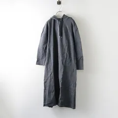 ロイスクレヨン Lois CRAYON フラワー刺繍ロングパーカー M＼グレー スウェット フーディー ワンピース【2400014940305】のサムネイル