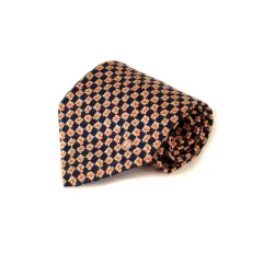 ダンヒル dunhill ネクタイ 花柄 シルク イタリア製 オレンジ
