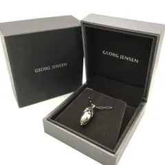 美品 GEORG JENSEN ジョージジェンセン イヤー ネックレス アクセサリー 2026 SV925 シルバー 箱付き ギフト k7385のサムネイル