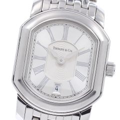 美品 ティファニー TIFFANY マーククーペ スモセコ 腕時計 箱 H957 