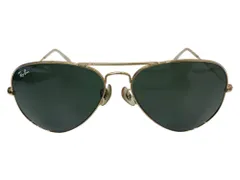Ray-Ban (レイバン) AVIATOR CLASSIC アビエーター サングラス イタリア製 RB3025 58□14 135 ゴールド×グリーン メンズ/065