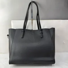 CHARLES&KEITH美品ブラックレザートートバッグ CHARLES & KEITH クラシックダブルハンドル トートバッグ 【再入荷