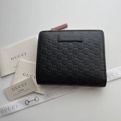美品】 392 GUCCI グッチ マイクロ シマ 2つ折り 財布 - メルカリ
