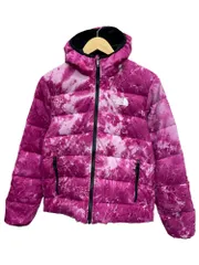 THE NORTH FACE (ザノースフェイス) リバーシブル中綿ジャケット フーデッド 総柄 NF0A7WQW ガールズXL ブラック×ピンク キッズ/065