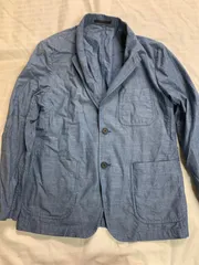 UNIQLO ライトウェイトジャケット ジャケット テーラードジャケット デニム ブルー