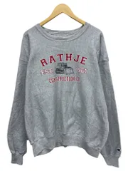 Champion (チャンピオン) REVERSE WEAVE リバースウィーブ スエット トレーナー プリント 裏起毛 00S 古着 RATHJE XL グレー メンズ/065