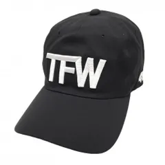【超美品】TFW49 キャップ 黒×白 立体ロゴ刺しゅう F   ゴルフウェア TFW49のサムネイル