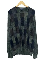 DOCKERS (ドッカーズ) 総柄アクリルニット セーター レーヨン混 00S 古着 XL グリーン メンズ/065のサムネイル