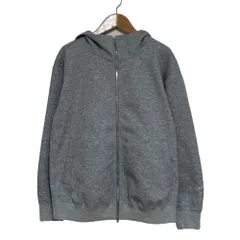 美品 25AW Theory luxe セオリーリュクス SPONGY JERSEY GIANNA HOODIE ダブルフェイス ジップアップパーカー サイズ38 グレー レディース 古着 中古 USEDのサムネイル