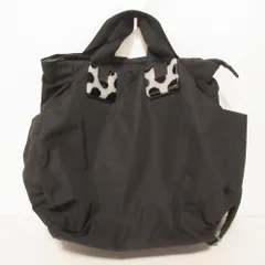 良品 ear PAPILLONNER イアパピヨネ 樹脂パーツリュック バックパック ブラック レディース 古着 中古 USED