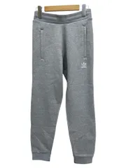 adidas (アディダス) アディカラー エッセンシャルズ トレフォイルパンツ スエットパンツ 裏地フリース JKZ48 S グレー メンズ/065