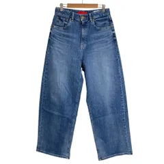 美品 RED CARD レッドカード Montana WIDE BAGGY ワイドバギーデニムパンツ 26W437JD サイズ25 インディゴ レディース 古着 中古 USED